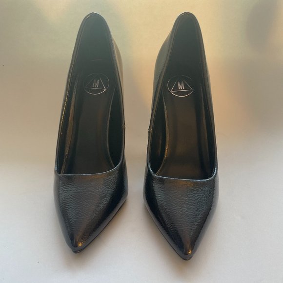 Missguided Dark Grey Modern Pumps Chunky Heel NWOT Sz 6 - Picture 4 of 12